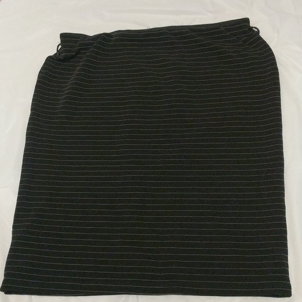 Black striped skirt